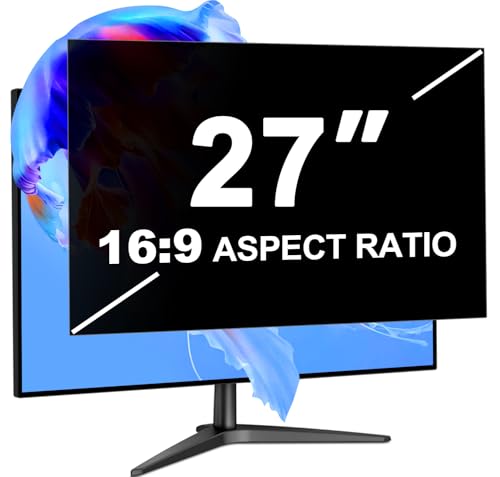 LUSA DESIGN 27 Inch Computer Monitor Privacy Screen Filter for 16:9 Aspect Ratio