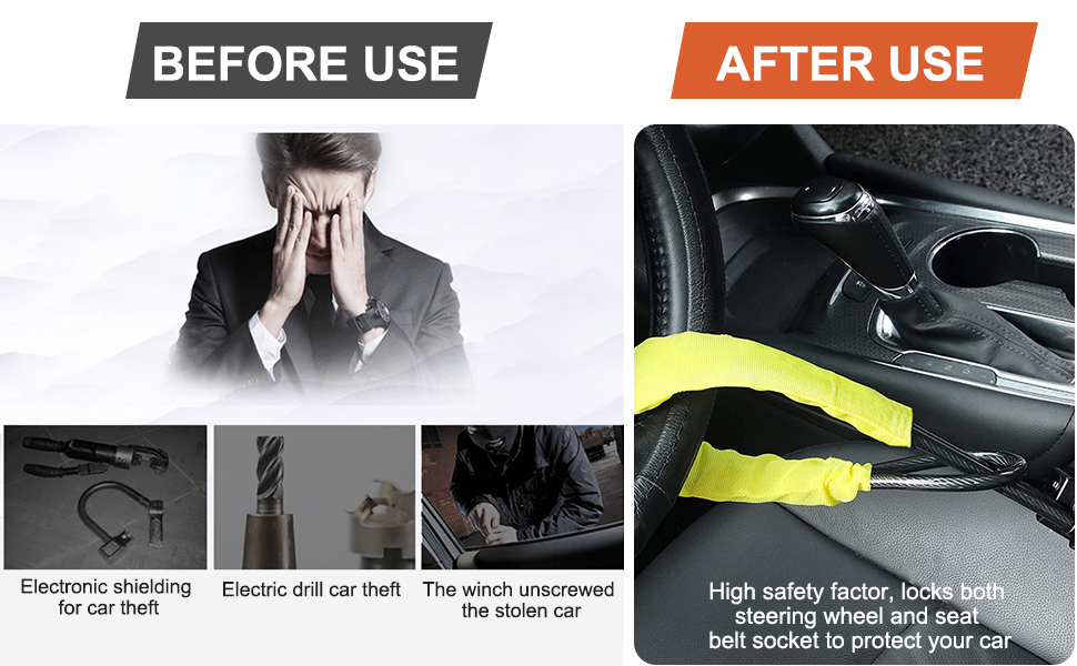 Text reads 'Image 3' and 'SHELL & SHATTER-RESISTANT STEEL-REINFORCED ABS'. Series of images showing yellow and black protective gear components.