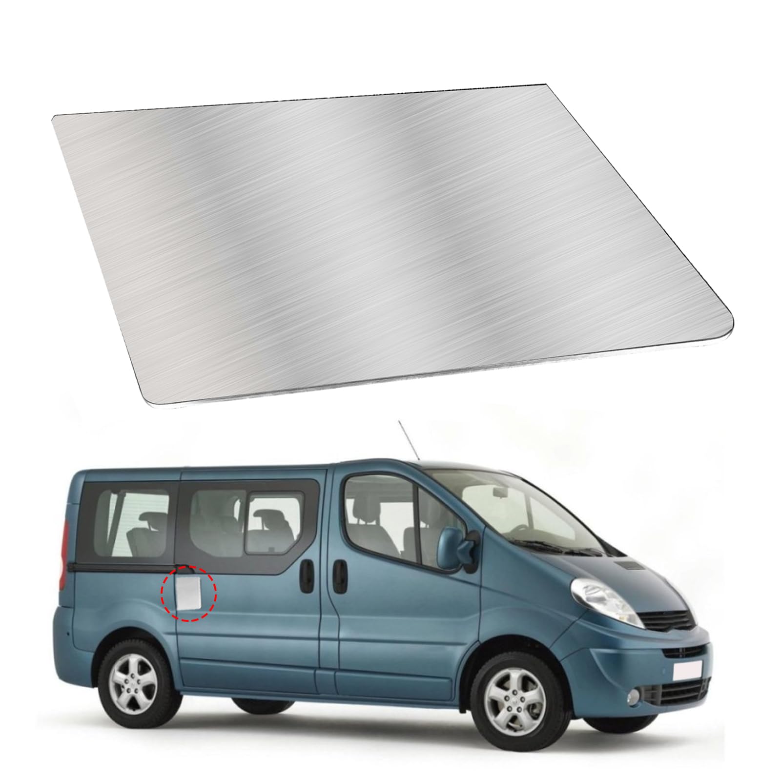 Tokenhigh Sliding Load Door Security Anti-Theft Plate Compatible with Renault Traffic/Vauxhall Vivaro 2014-On