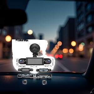 A scenic mountain road winding through a lush forest, with a clear blue sky overhead