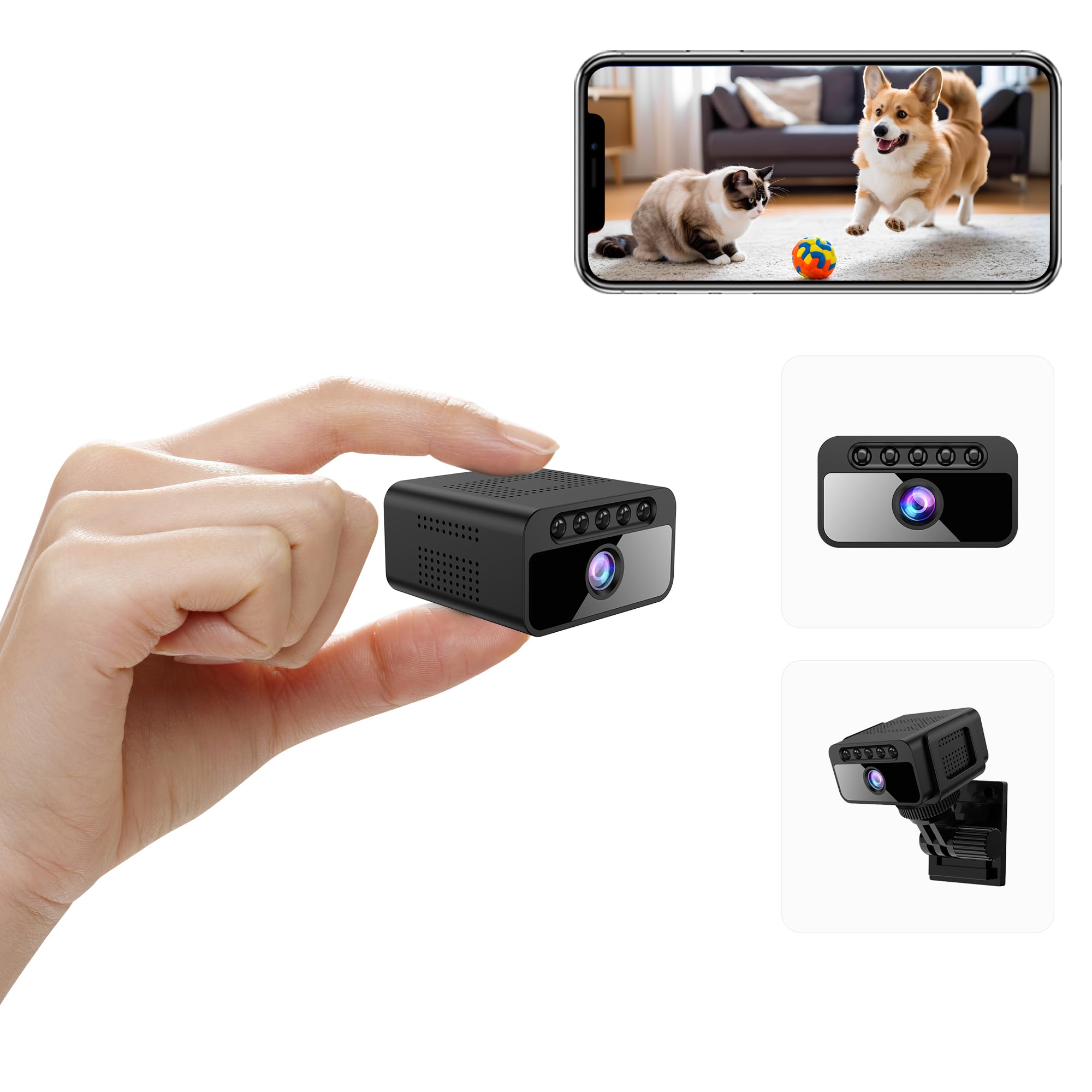 AOBOCAM Mini Spy Camera WiFi Hidden Camera 4K