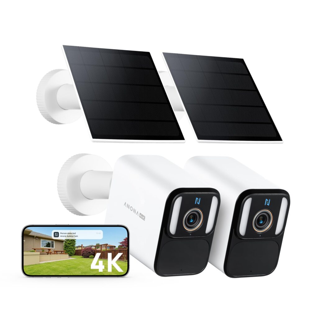 Anona Aurora 4K Solar Security Cameras Wireless Outdoor