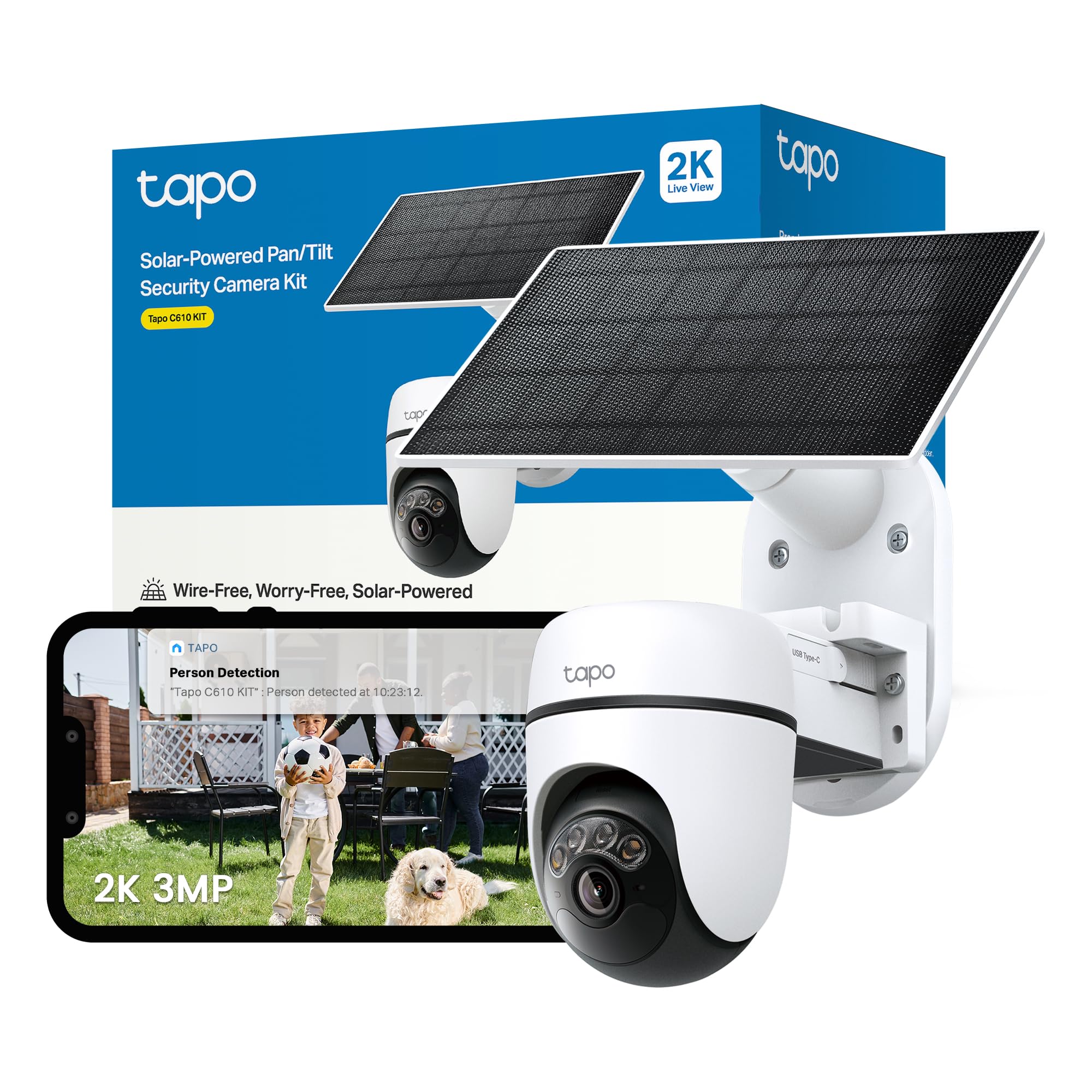 Tapo C610 KIT 2K 3MP Solar Security Camera Outdoor Wireless