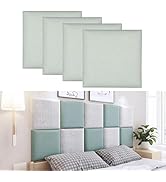 Tokenhigh Anti Collision Wall Padding, 40x30cm Upholstered Padded Wall Panels, Self Adhesive Head...