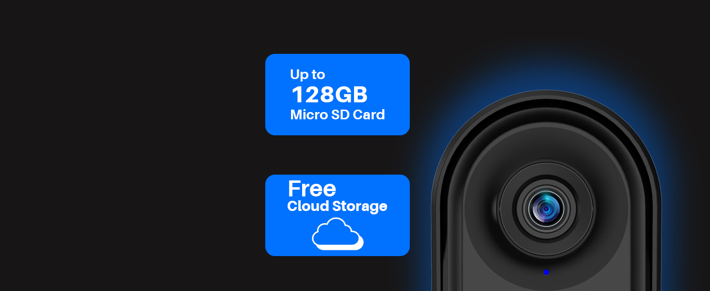 Cloud and SD card Storage doorbell camera