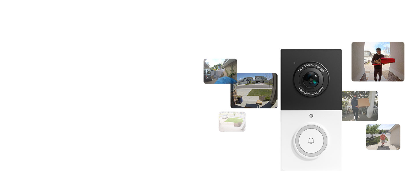 2K Battery-Powered Video Doorbell, Full View, Full Security: Your Doorway Defender