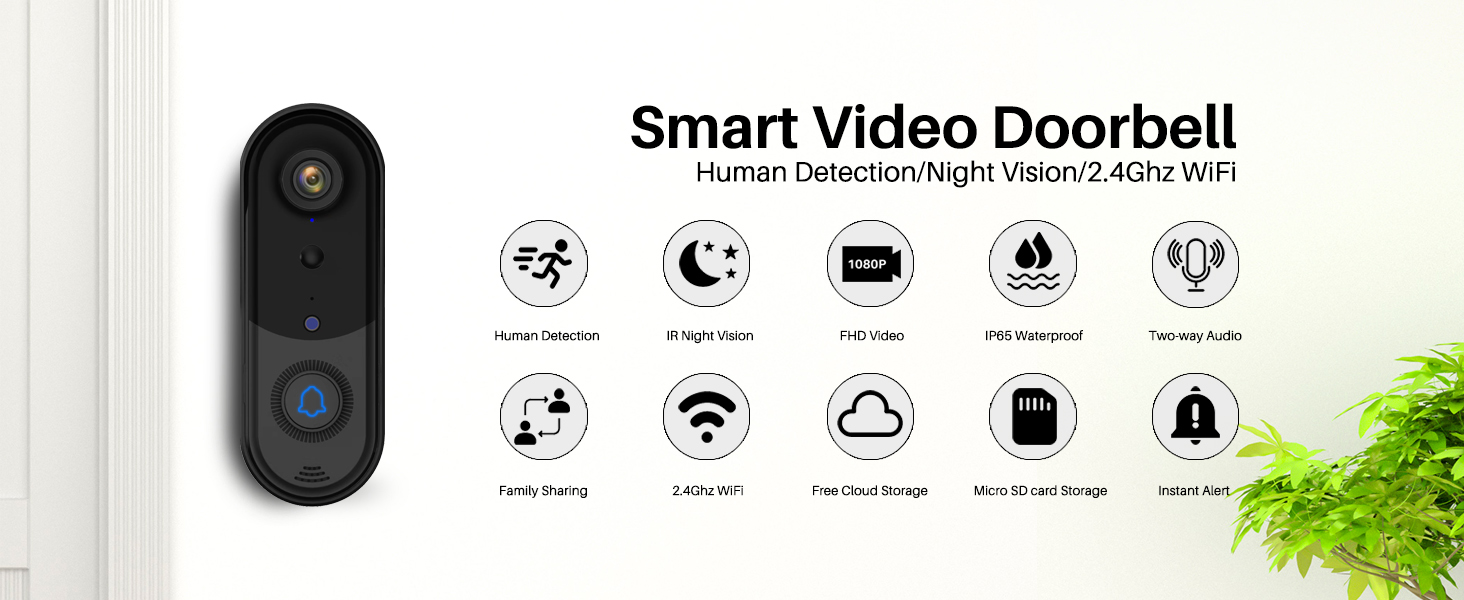 Smart Video Doorbell Camera