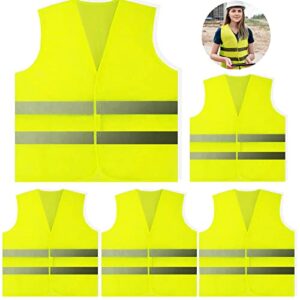 5 Pack Hi Vis Vests