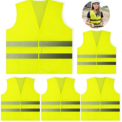 5 Pack Hi Vis Vests