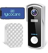 UCOCARE Doorbell Camera Wireless with Chime, 3MP Video Doorbell Wireless Works with Alexa, Custom...