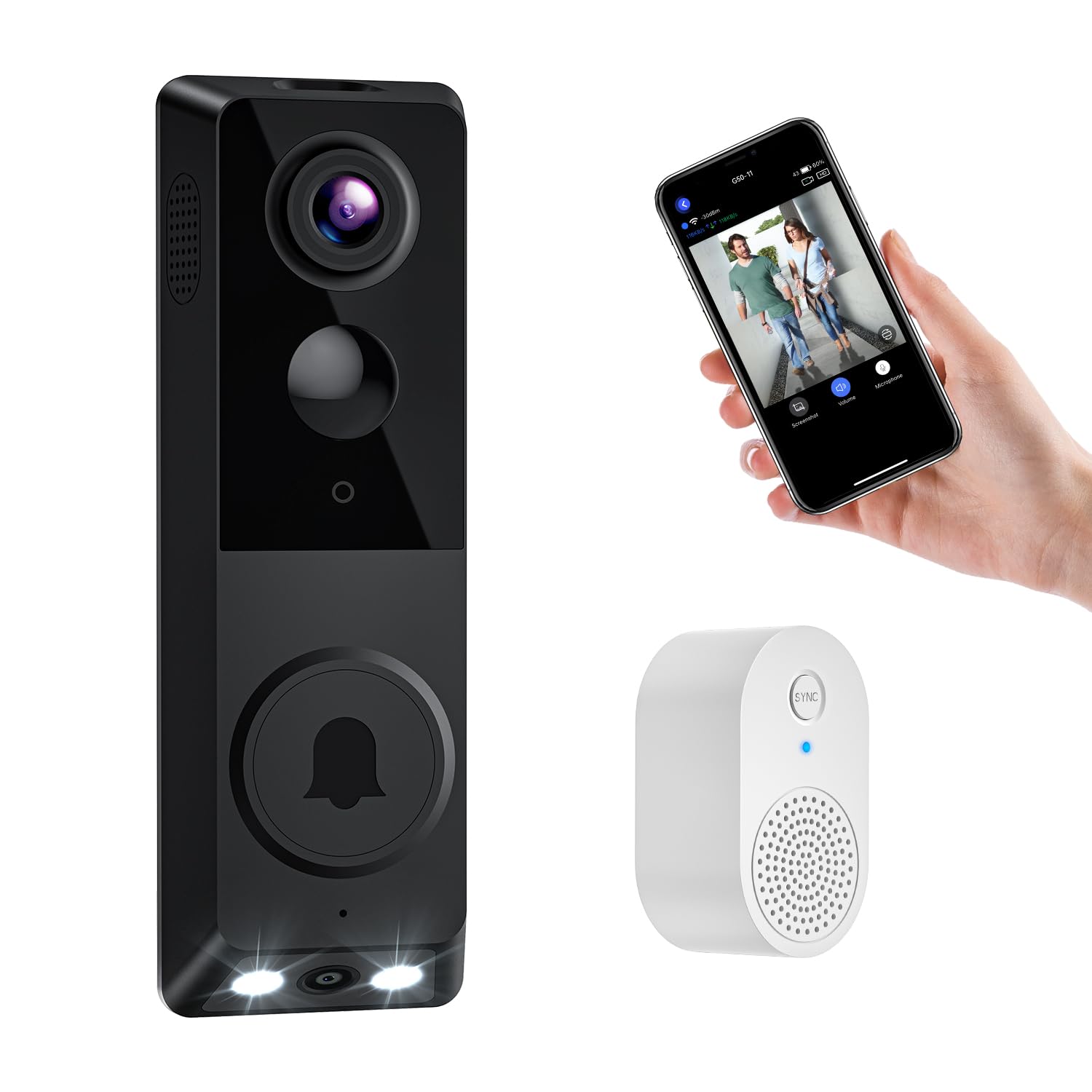 Blazique Smart Video Doorbell Dual Camera
