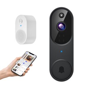 1080p Wireless Wi-Fi Video Doorbell Camera with AI Human Detection