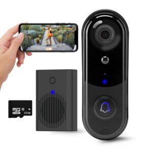 Video Doorbell Camera with 32 GB SD Card