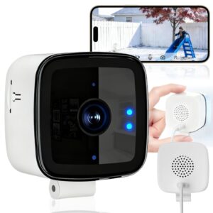 Smart 2K Window Security Camera – 3MP Ultra-Clear Indoor Dome with Enhanced Color Night Vision