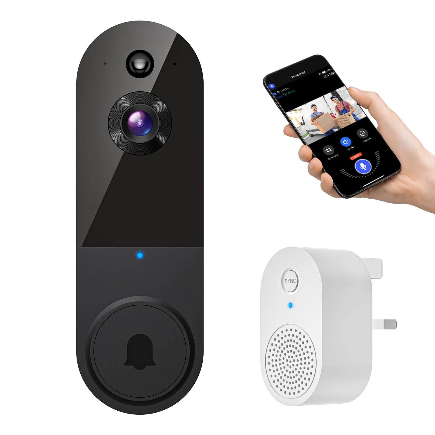 1080P Video Doorbell Camera Wireless