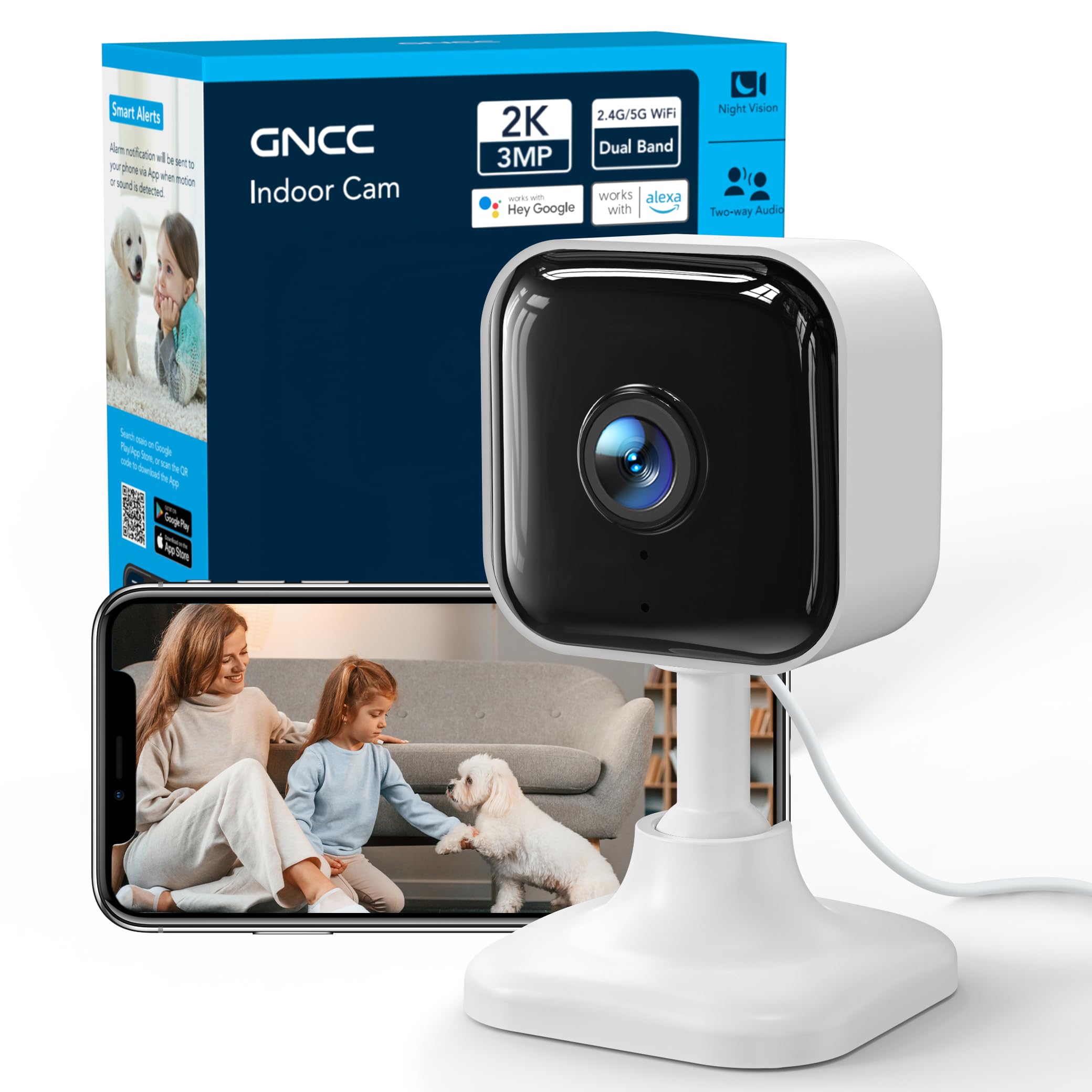 GNCC 2K Indoor Security Camera