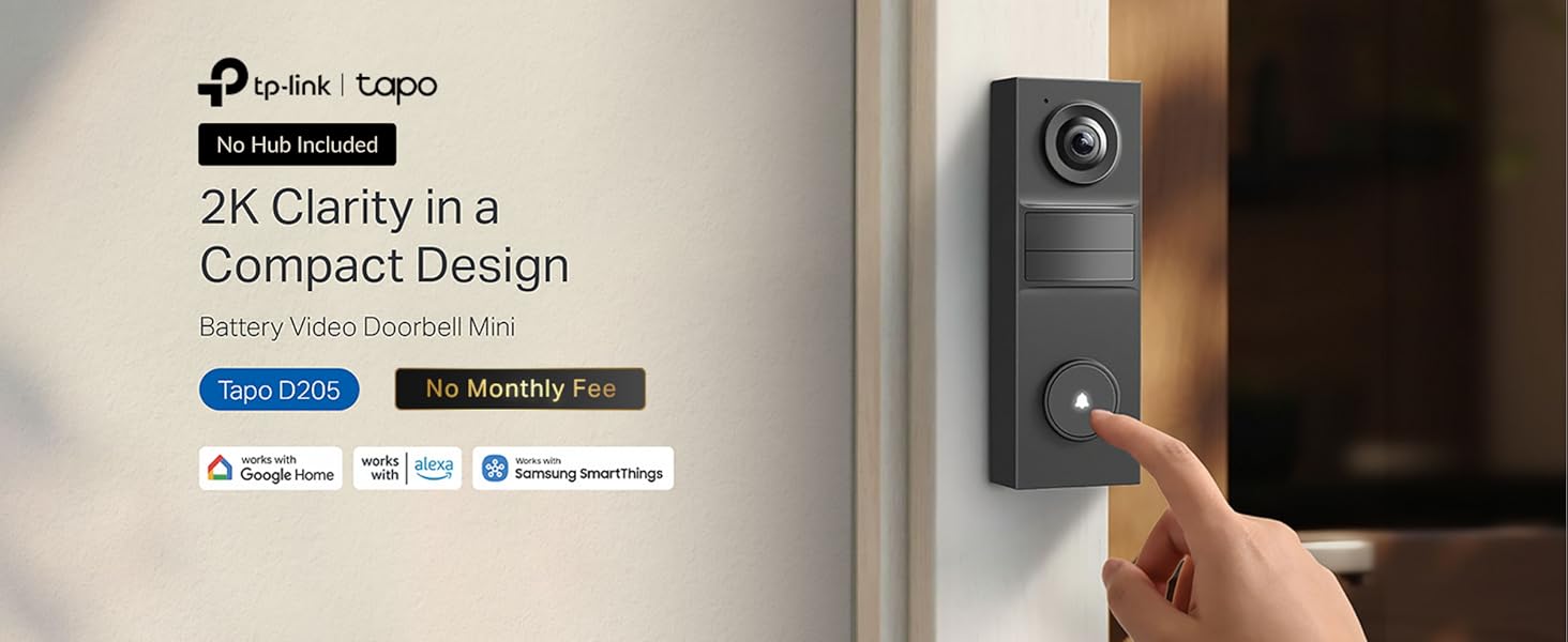 Text reads '2K Clarity in a Compact Design'. Product interface or settings screen displayed on device.