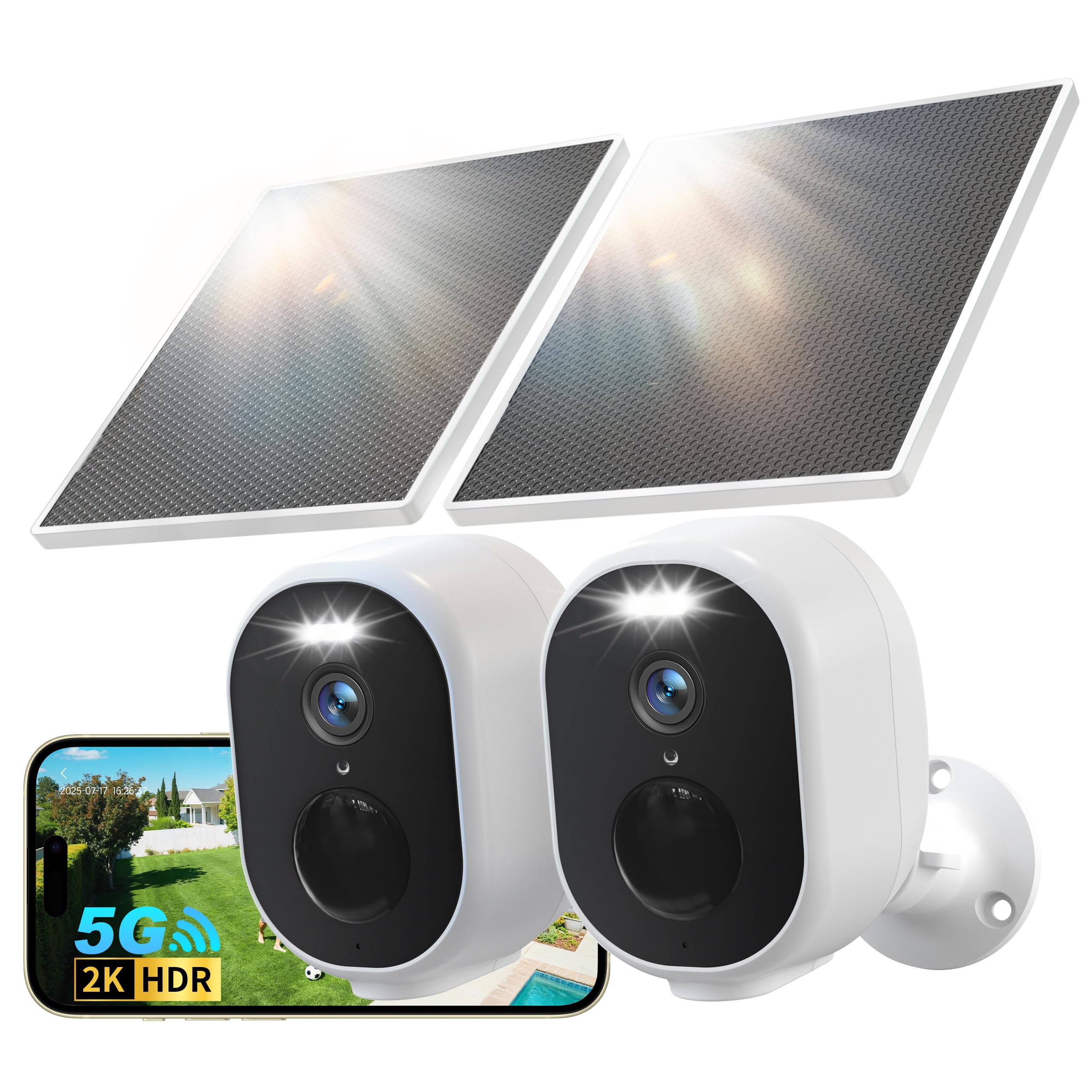 GNCC 2K/4MP Wireless Security Camera Outdoor