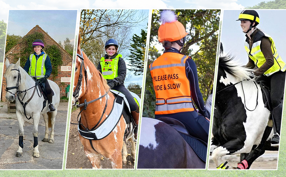 Text reads 'Image 3'. Three mounted patrol officers in safety vests and equipment, sitting on horses in outdoor setting.