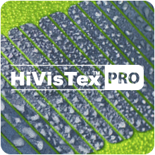 Three models dressed in orange, yellow and red PW3 workwear