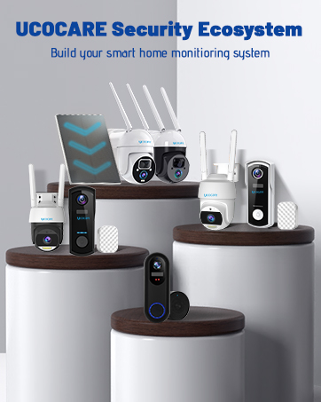 UCOCARE 2K 4MP Security Camera Outdoor Wireless with Free 32G SD Card, 360° Home Security Camera ...