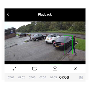 a screenshot of a car camera.