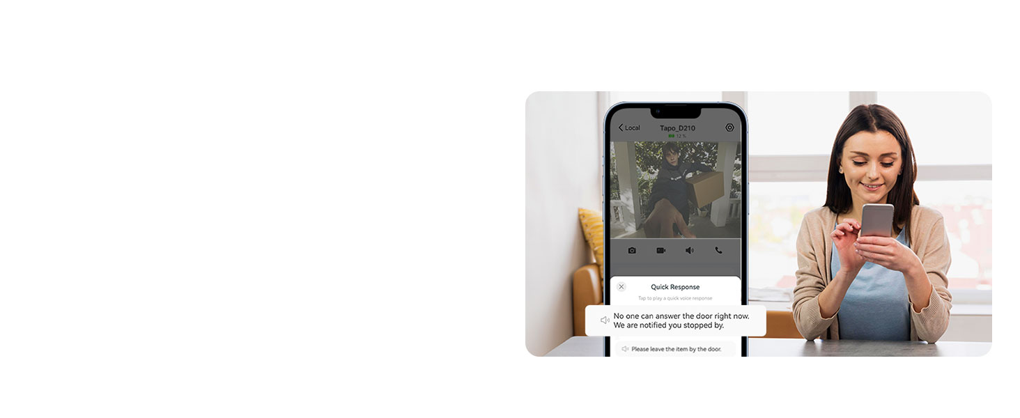 2K Battery-Powered Video Doorbell, Full View, Full Security: Your Doorway Defender