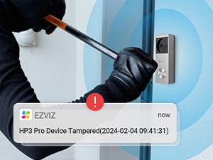 Modern wall-mounted smart doorbell system with silver finish, featuring a camera unit and separate mounting panel against white wall.