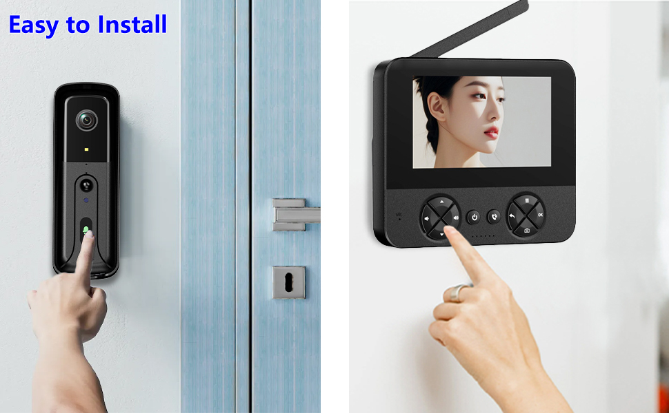 Black handheld device with camera lens, shown with film strip illustration. Icons indicate system storage and SD card for video recording. Text mentions automatic recording and photographing capabilities.