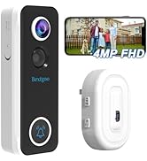 Bextgoo 2K FHD Doorbell Camera Wireless with Multi-Angle Bracket, WiFi Video Doorbell Wireless, 1...