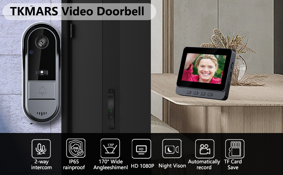 TKMARS Video Doorbell