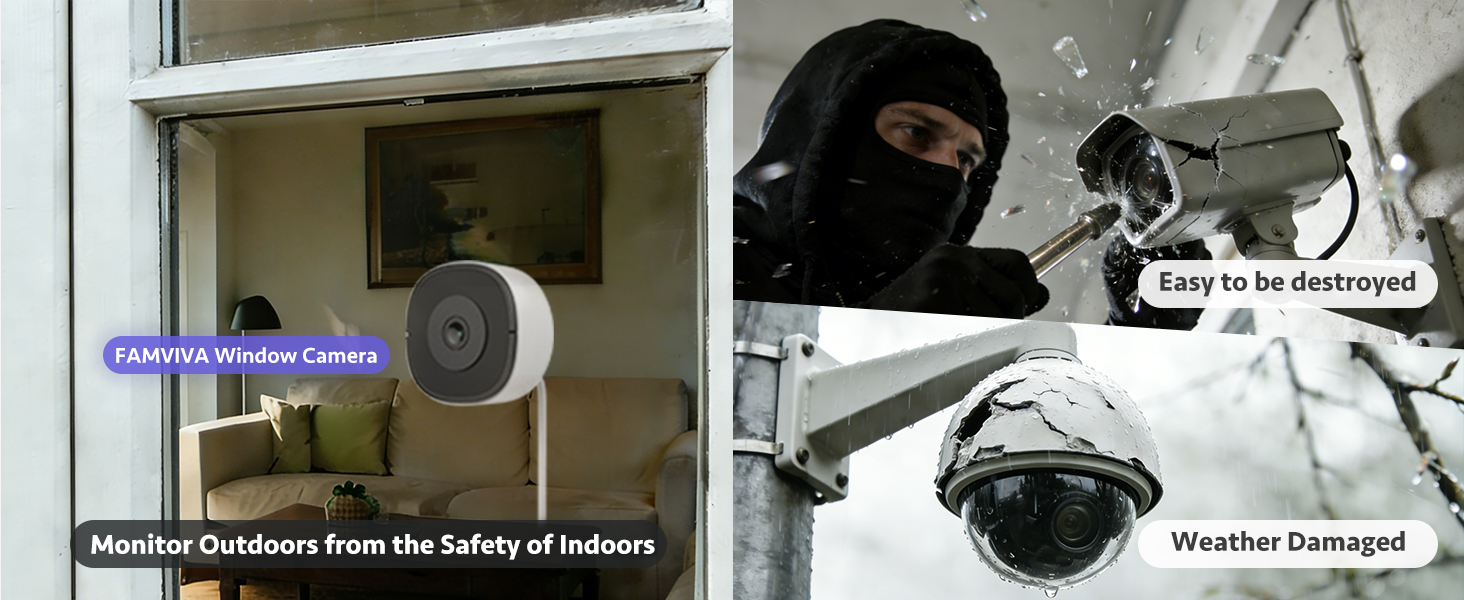 Set of monitoring screens or camera views showing various interior spaces. Security or surveillance system interface layout.