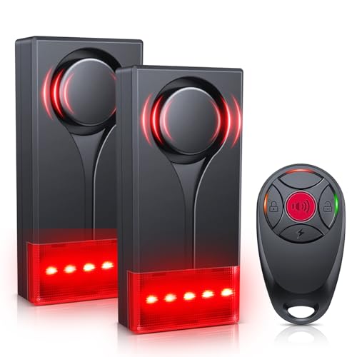 Car Vibration Sound & Light Alarm with Remote
