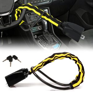 Seat Belt Lock - Reflective Stripe Steering Wheel Lock