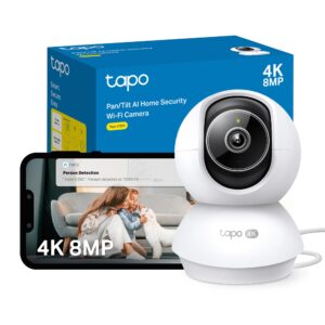 Tapo NEW C250 4K 8MP Pan/Tilt Indoor House Security Camera