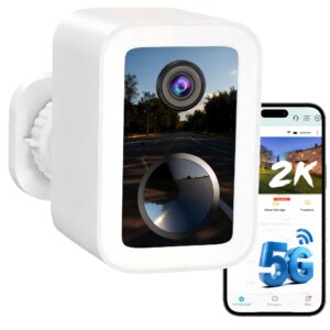 Upgraded 2K Wireless Outdoor Security Camera with Dual-Band 5GHz/2.4G WiFi & Free Cloud Storage | Colour Night Vision