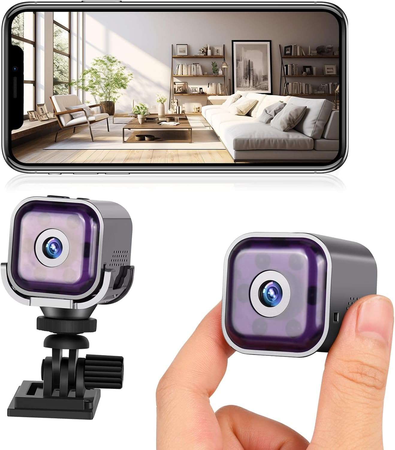 Smart WiFi Mini Spy Camera 1080P HD Hidden Camera Wireless Security Camera with Night Vision