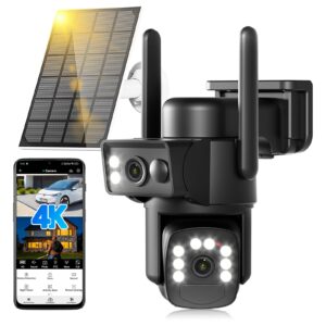 Abiso 4K Solar Security Camera Outdoor Wireless