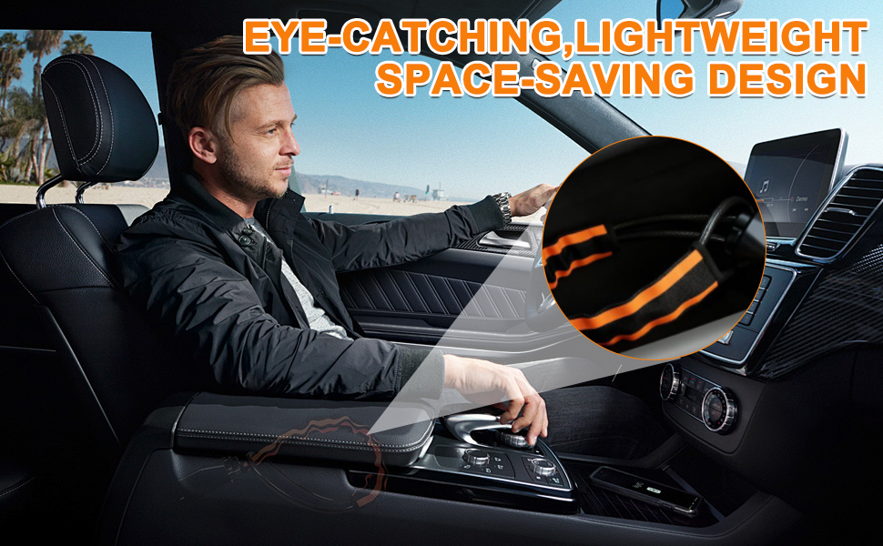 Text reads 'Image 5' and 'EYE-CATCHING LIGHTWEIGHT SPACE SAVING DESIGN'. Product demonstration sequence in dark indoor setting.