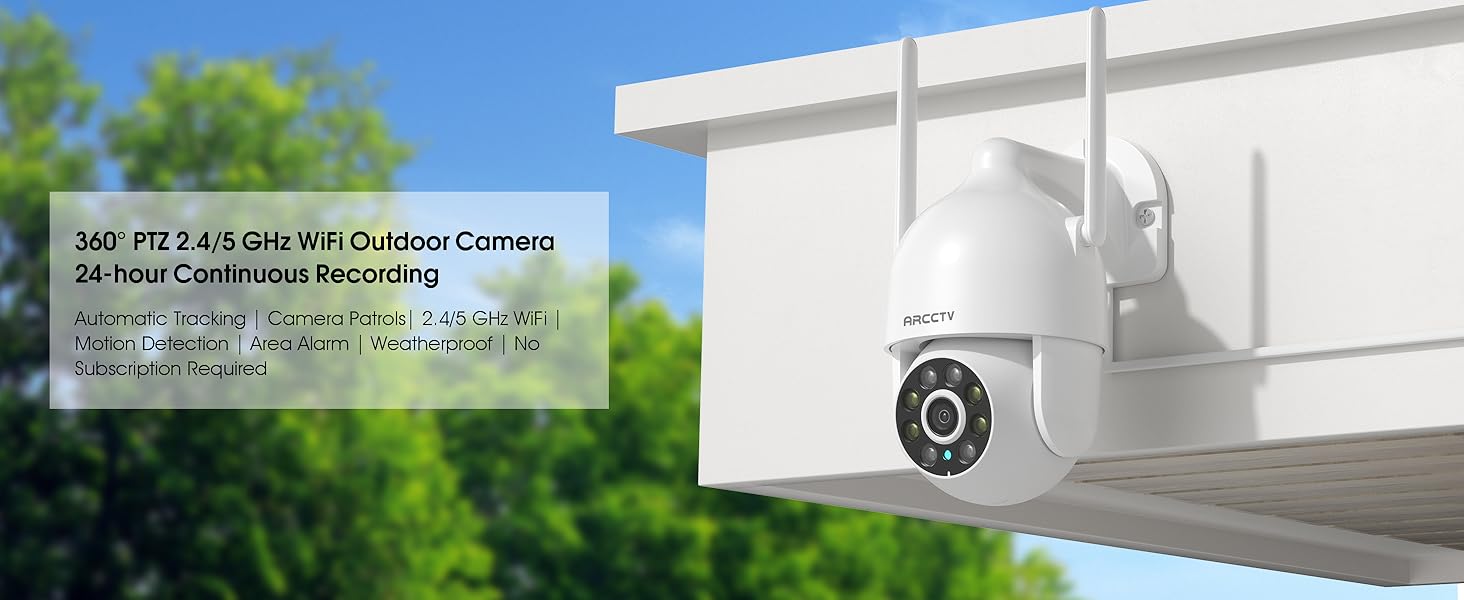 Text reads 'Image 4'. Security camera system installation views showing outdoor camera placement and monitoring setup.