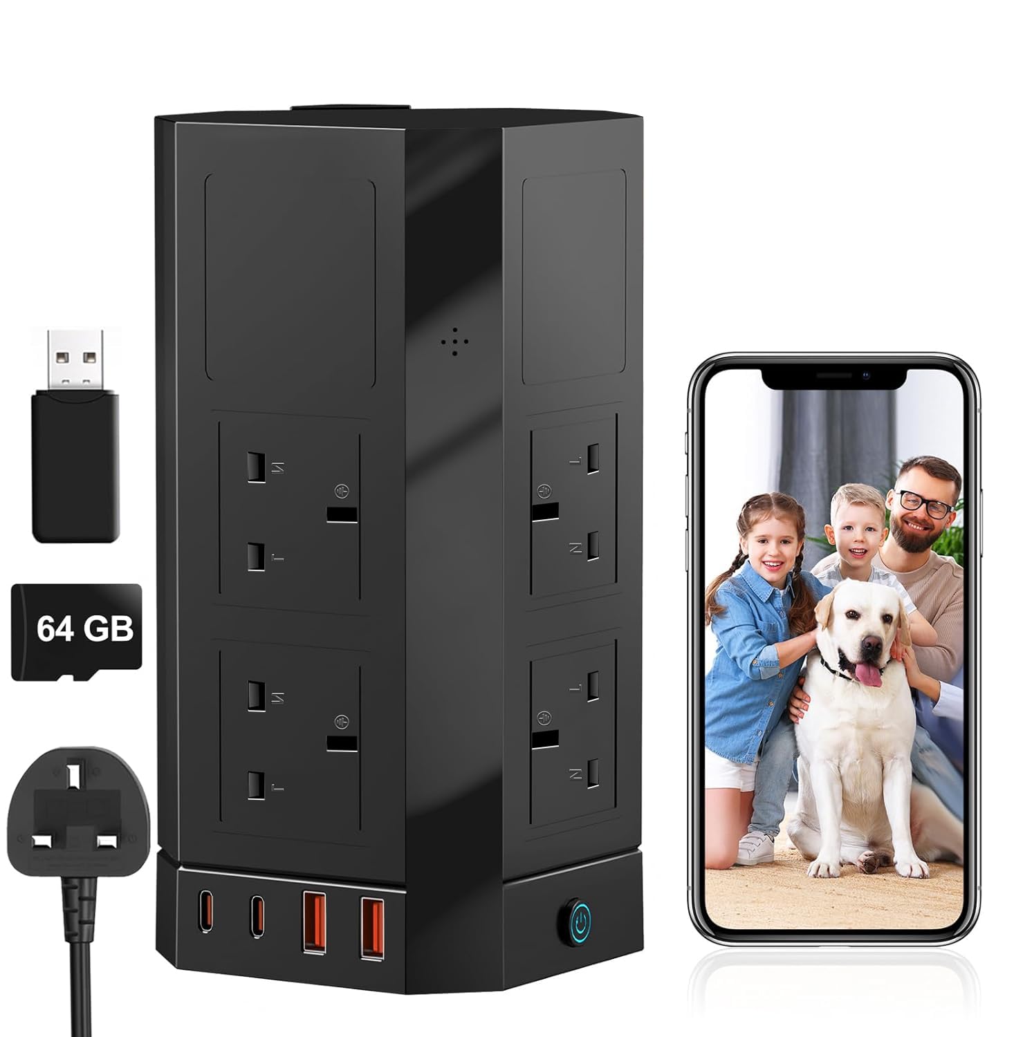 Hidden Spy Camera Power Strip