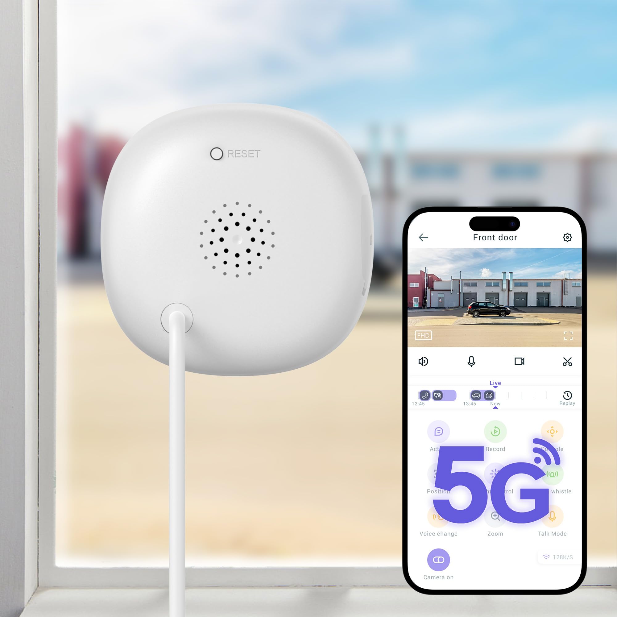 2K Window Security Camera