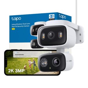NEW Tapo TC34 2K 3MP Dual Lens Outdoor Security Camera