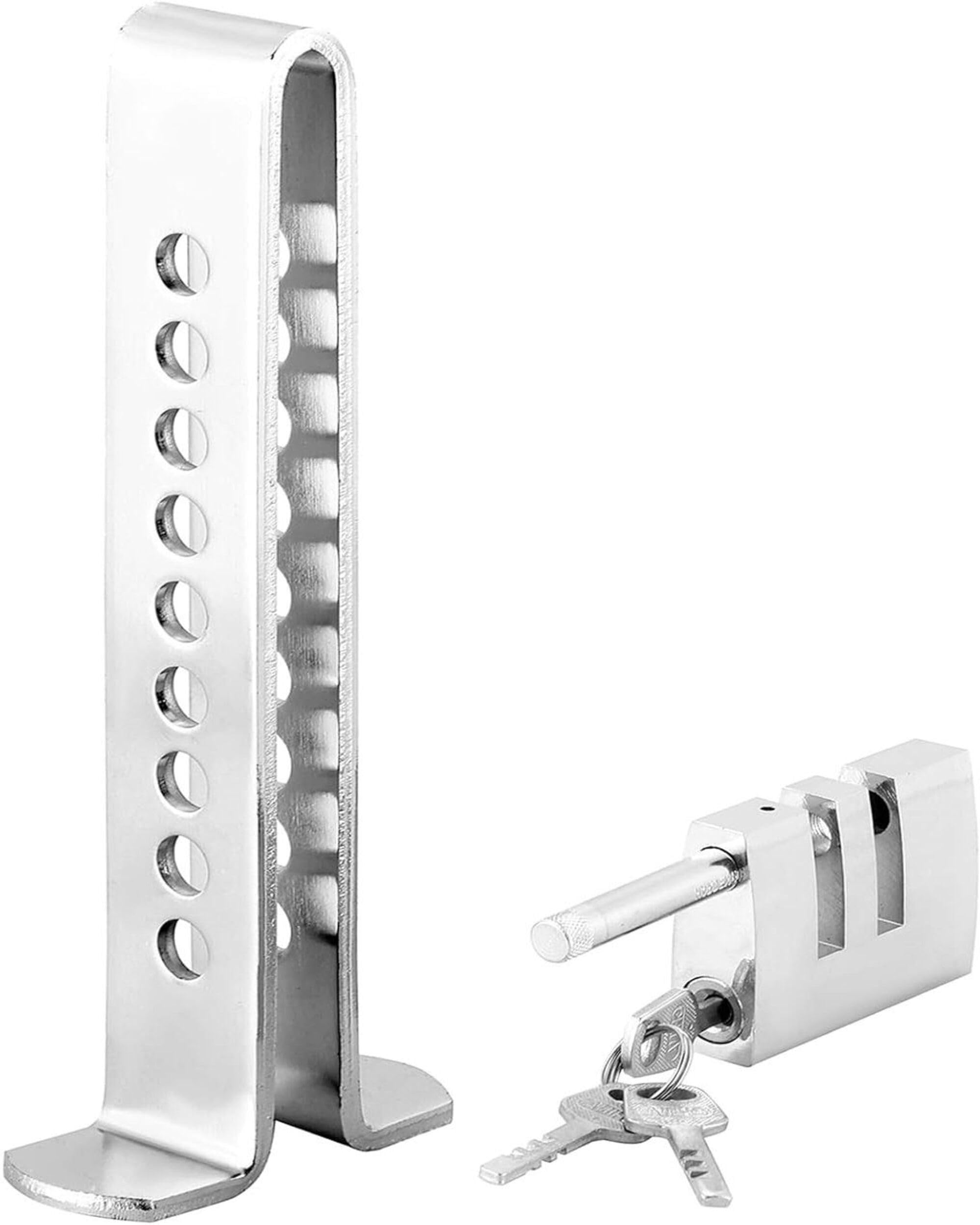 Heavy-Duty Adjustable Car Pedal Lock Anti-Theft Device – Stainless Steel Brake & Clutch Security Lock with 9-Hole Adjustment