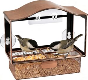 Aozzy Metal Window Bird Feeder