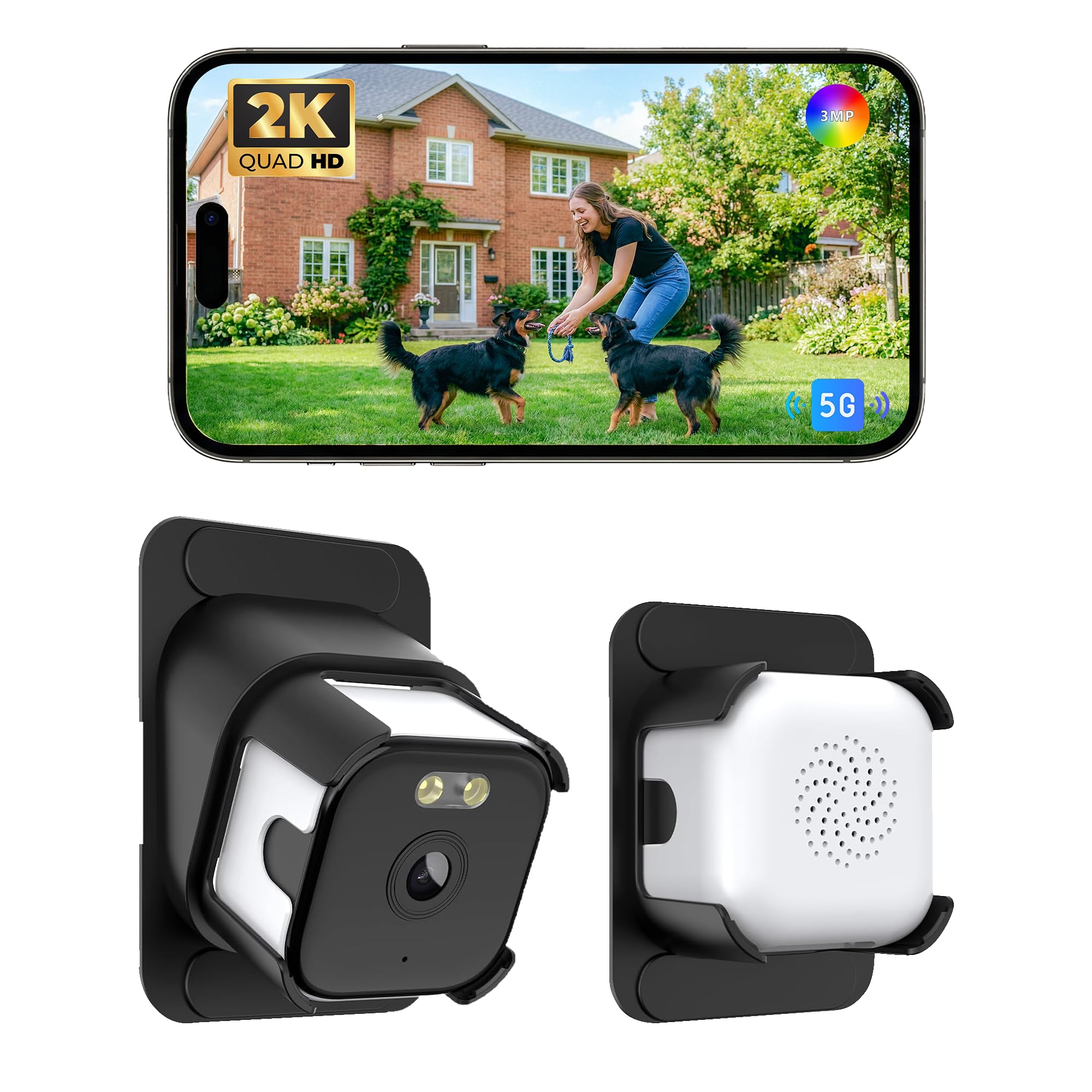 Window Camera 3MP 2K - Indoor Security Camera for Looking Outside