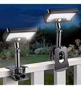 Mixtooltoys Clip on Solar Lights Outdoor Motion Sensor Lights 60 LEDs, 3 Modes, Dual Charging, Po...