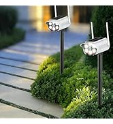 Mixtooltoys Dummy Fake Camera, Security Camera with Motion Sensor Flood Light, Simulated Surveill...