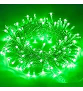 80 LED Blue Christmas Lights Outdoor, 10M Christmas String Lights Twinkle Xmas Tree Light Battery...