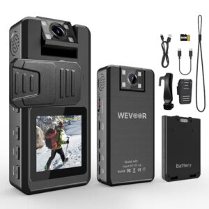 1296P Mini Video Body Camera 32GB 20Hrs Portable Wearable Police Camcorder